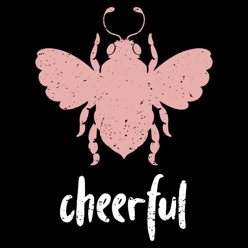 Pink Bee Cheerful Bee Be Cheerful