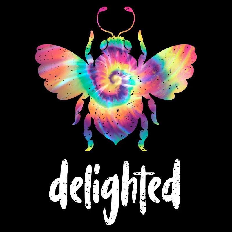 Tie Dye Bee Delighted Biene Be Delighted