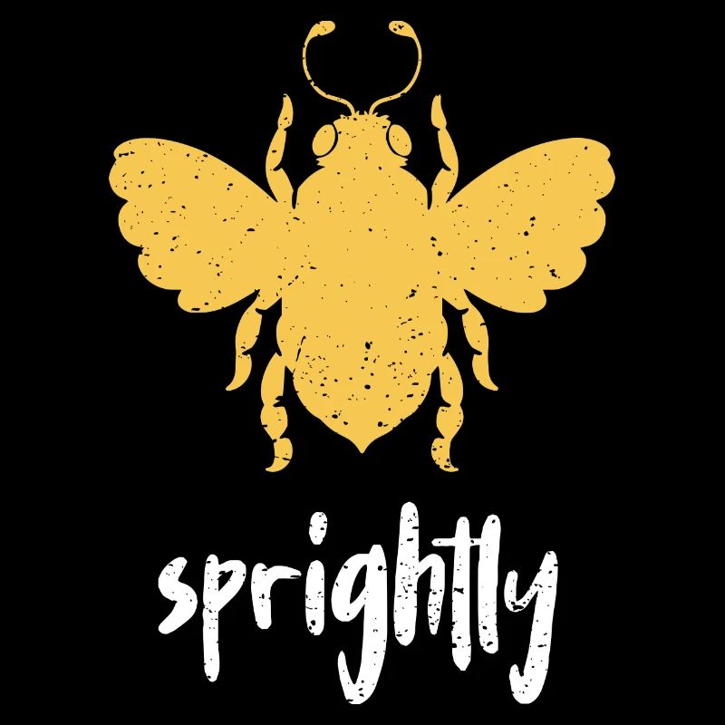 Yellow Bee Sprightly Bee Be Sprightly