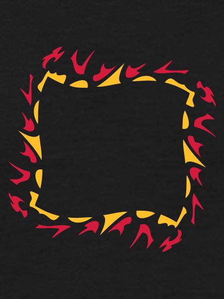 Abstract fire flame frame