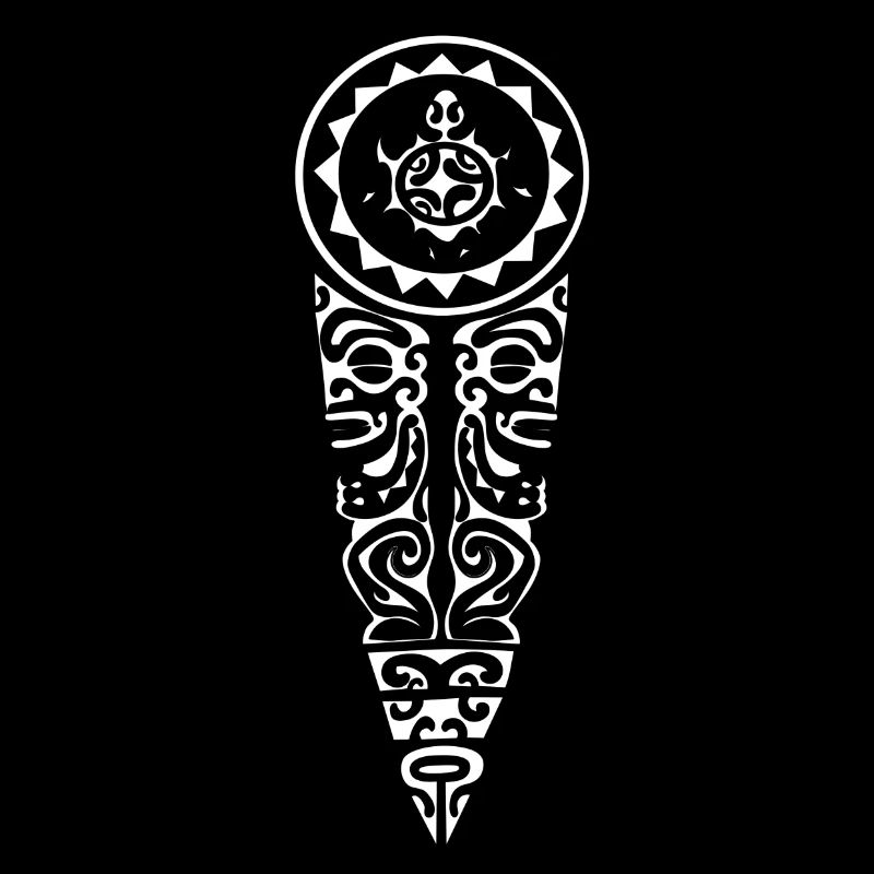 logo poitrine maori 105 blanc
