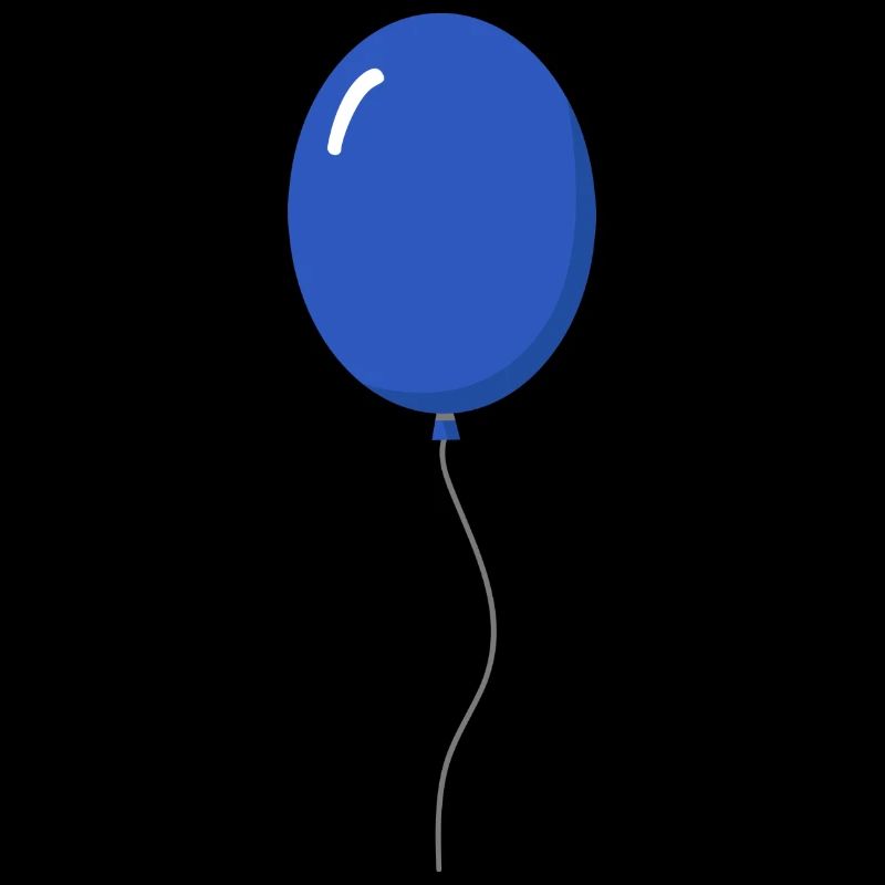 Ballon Blau Luftballon Selbst Gestalten Geschenk