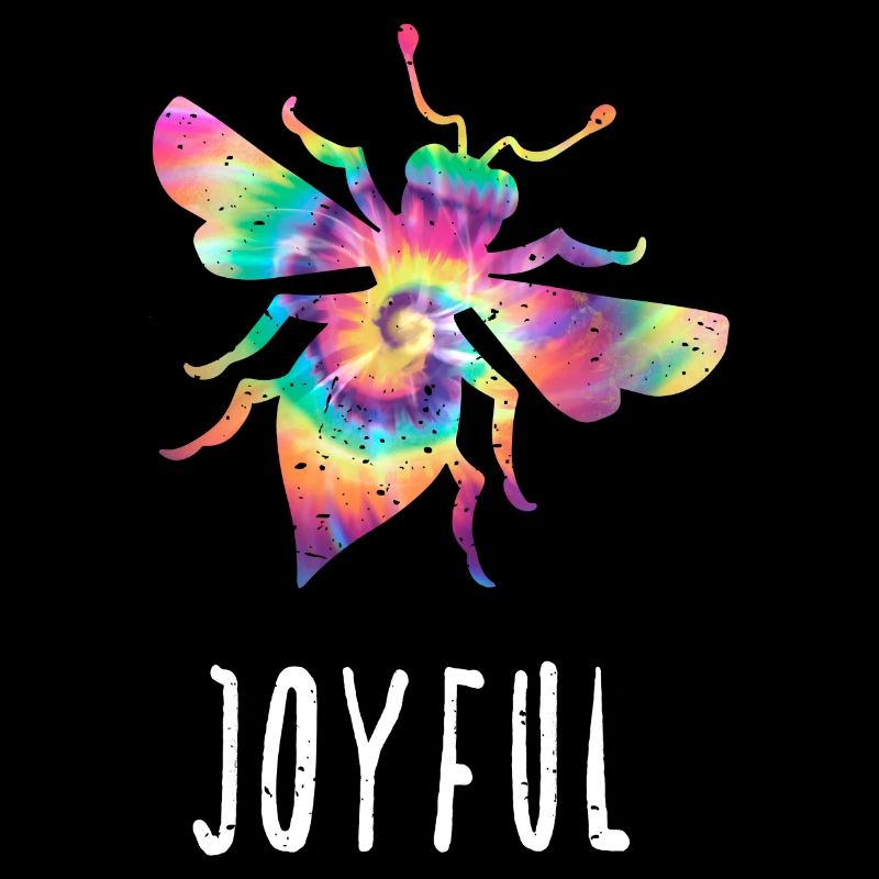 Tie Dye Bee Joyful Biene Be Joyful