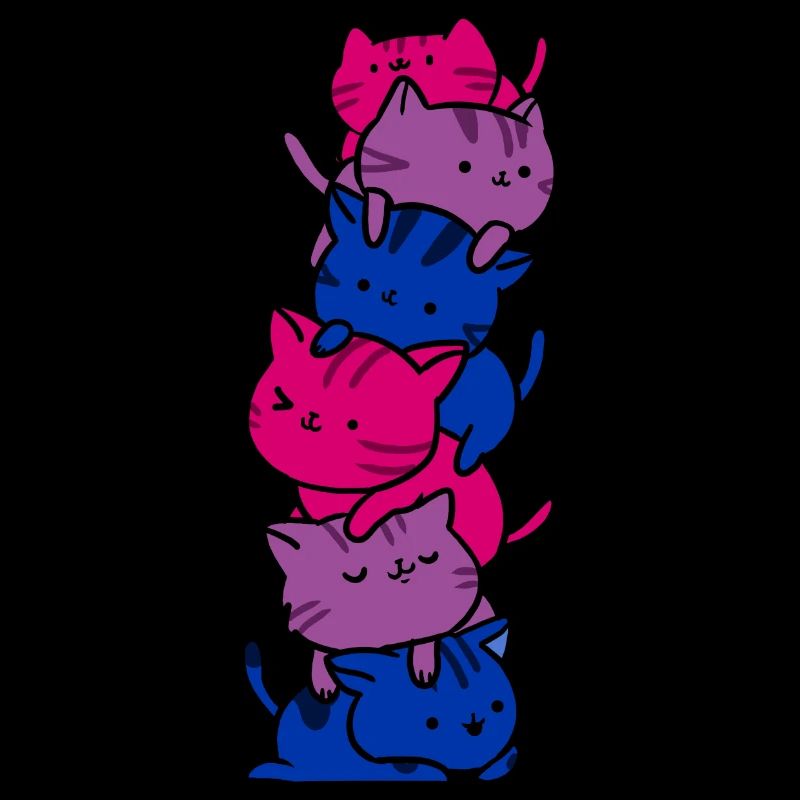 Bisexual Pride Katzen