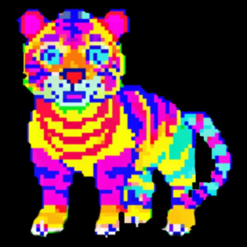 Design 1 Pixel Tiger Decntrl