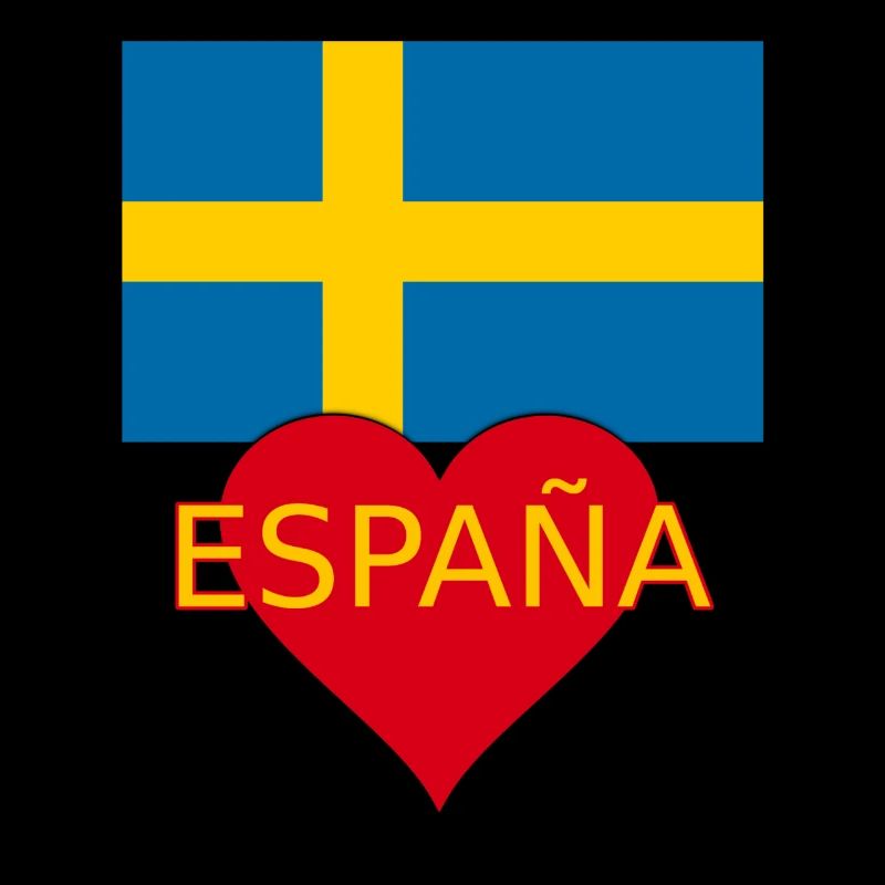Drapeau Suède Espagne