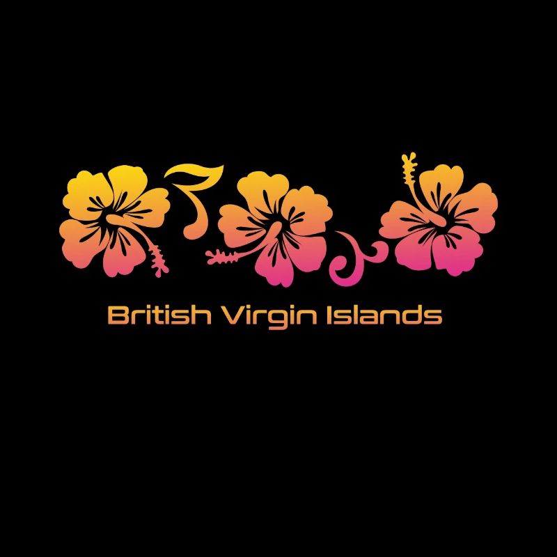 Britische Jungferninseln BVI Hibiskus-Souvenir
