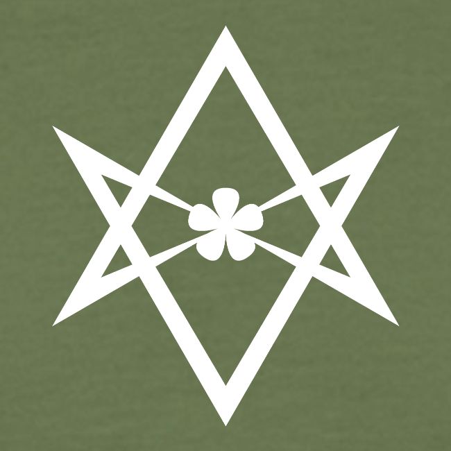 WEISS unikursales Hexagramm