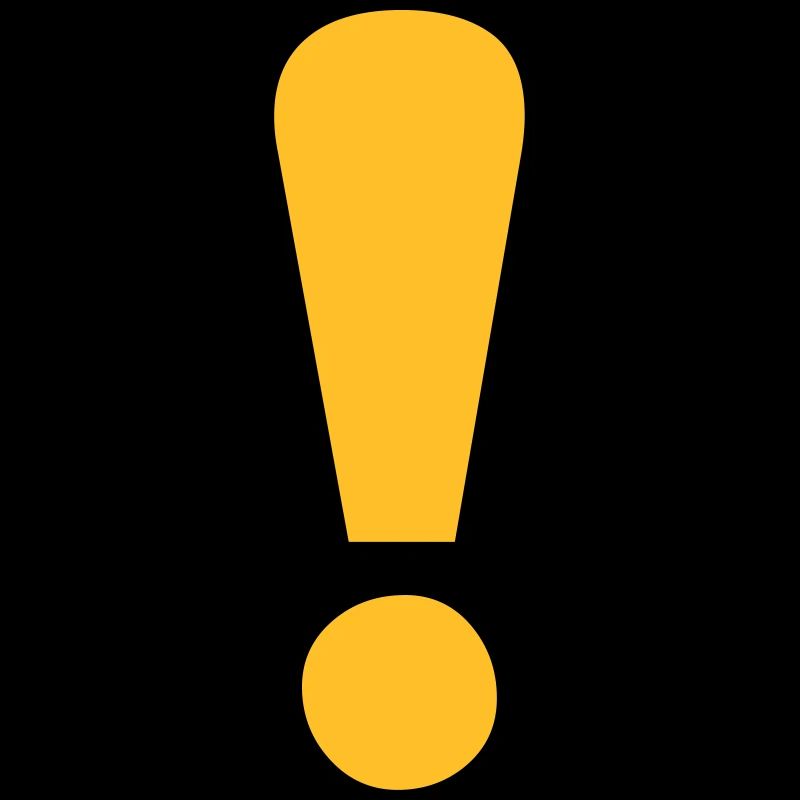 Stylo et papier questsigns point d'exclamation jaune