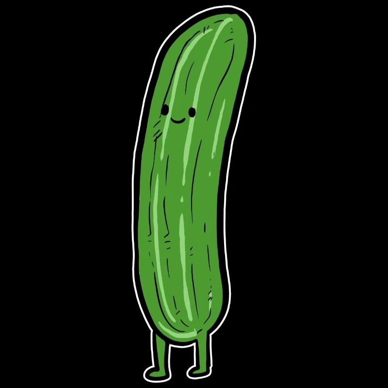 Glückliche Gurke Veggie-Liebhaber. Geschenk