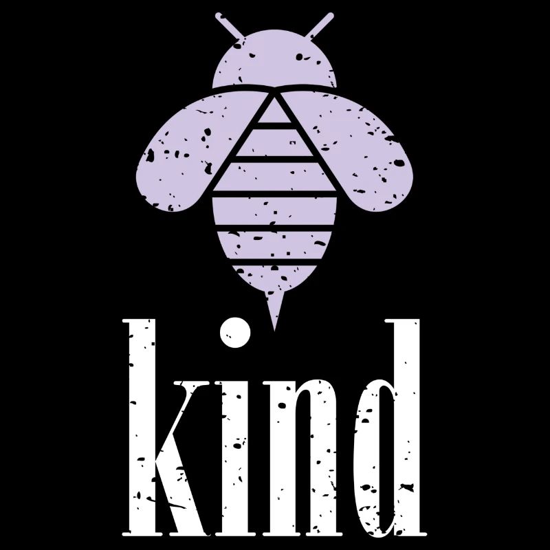 Lila Pastell Bee Kind Biene Be Kind