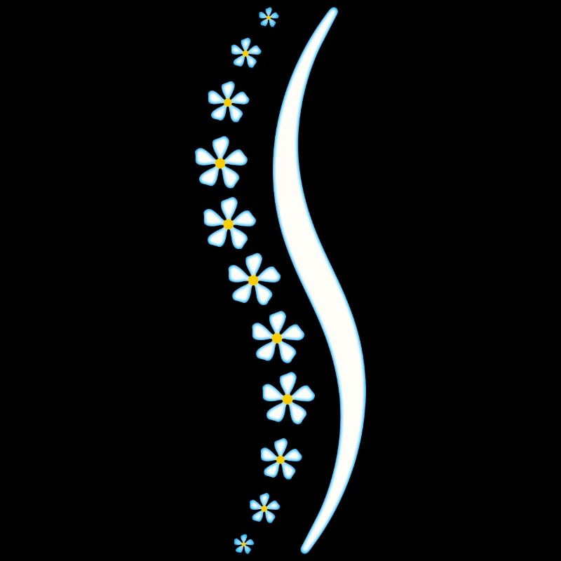 Épine florale bleue