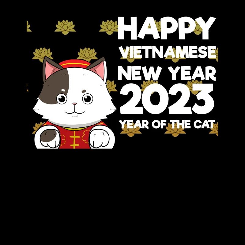 Vietnamesisches Neujahr Katze 2023 I Geschenk