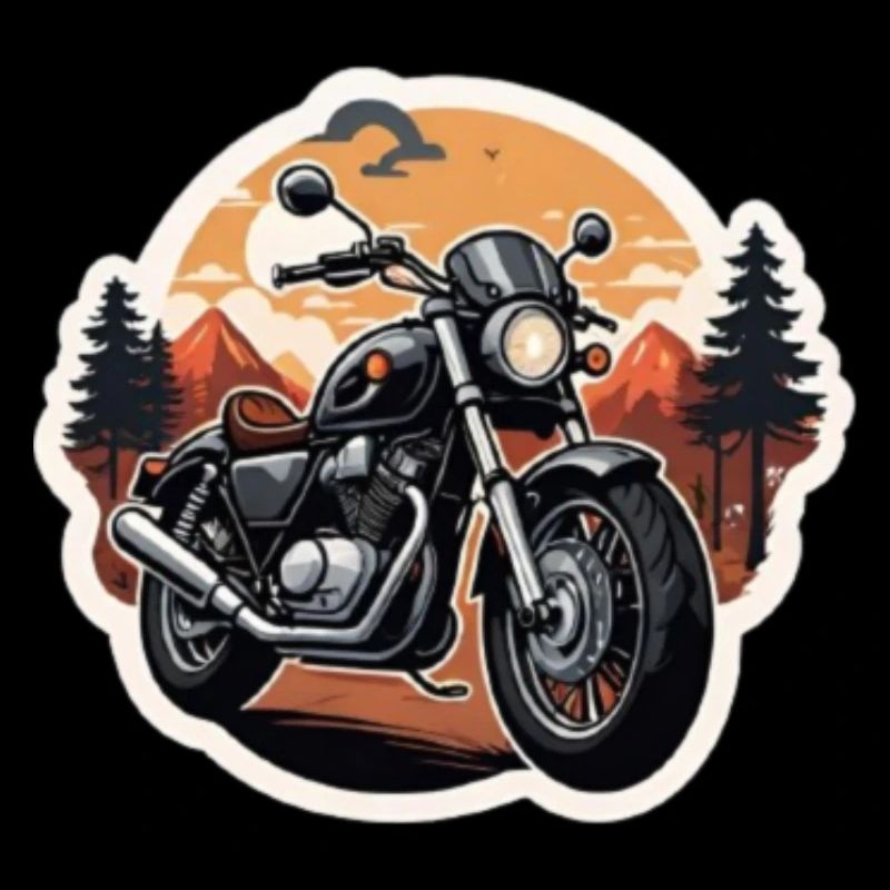 Schwarze Chopper