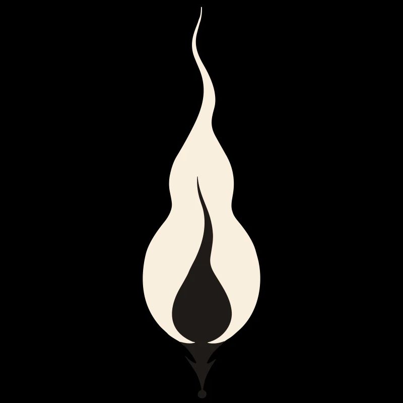Scintillement douillet de la flamme