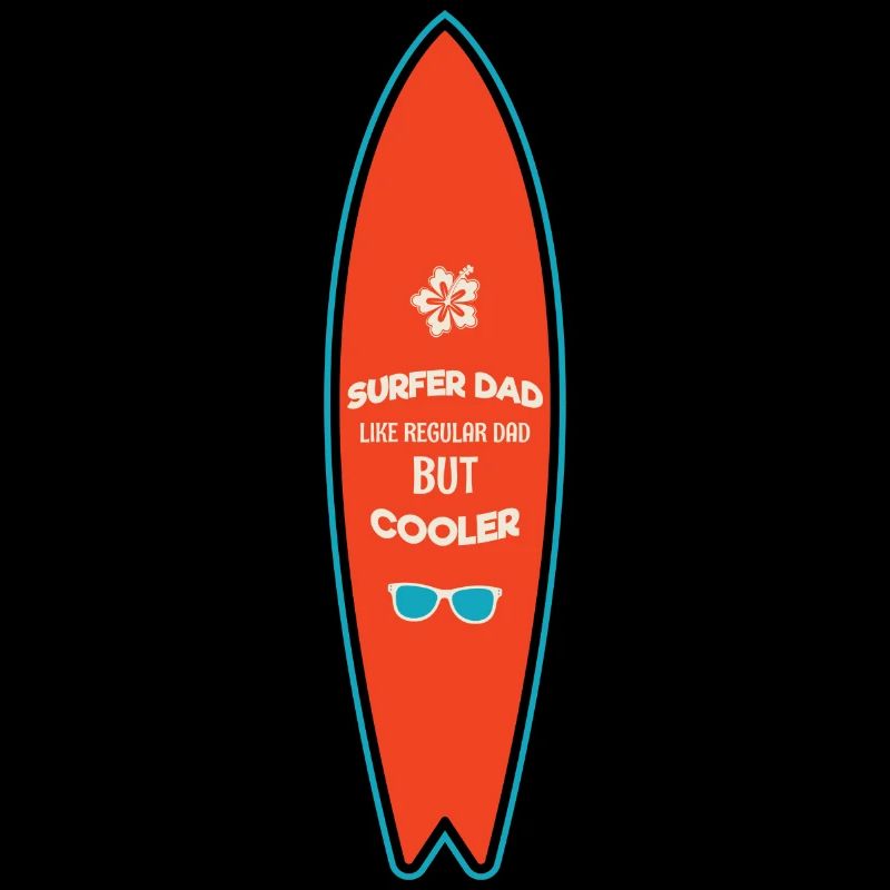 surfer dad like regular dad but cooler white