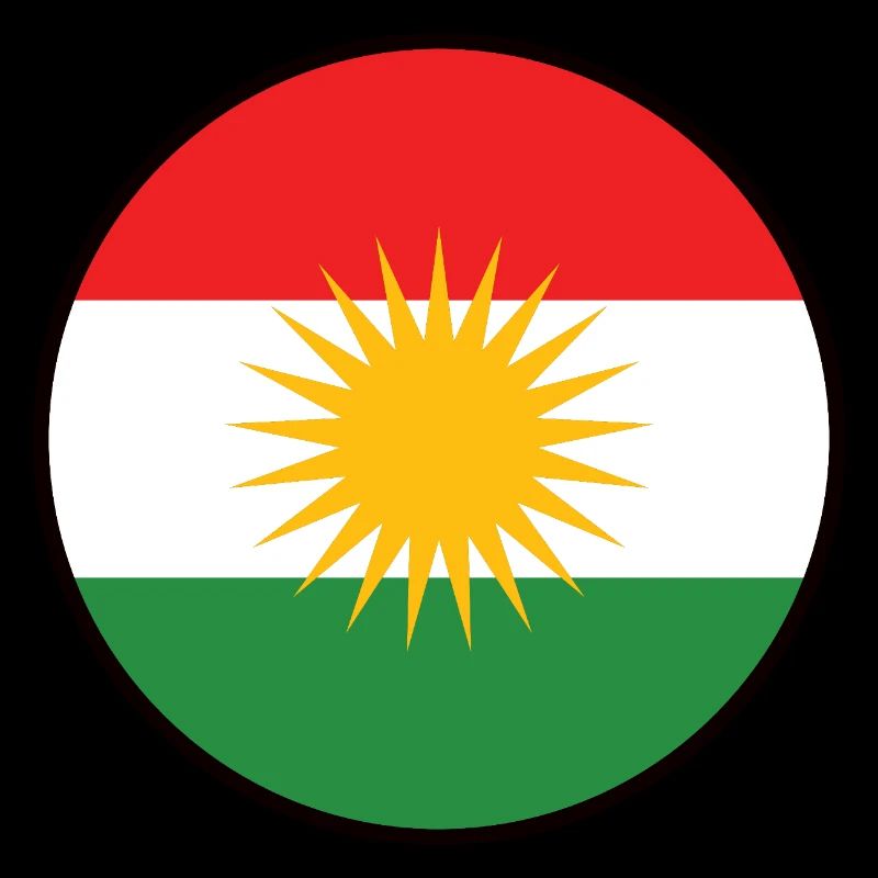 Drapeau du Kurdistan Bakur Bashur Rojava Rojhlt Newroz