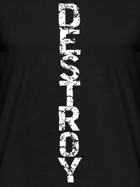 Destroy in white
