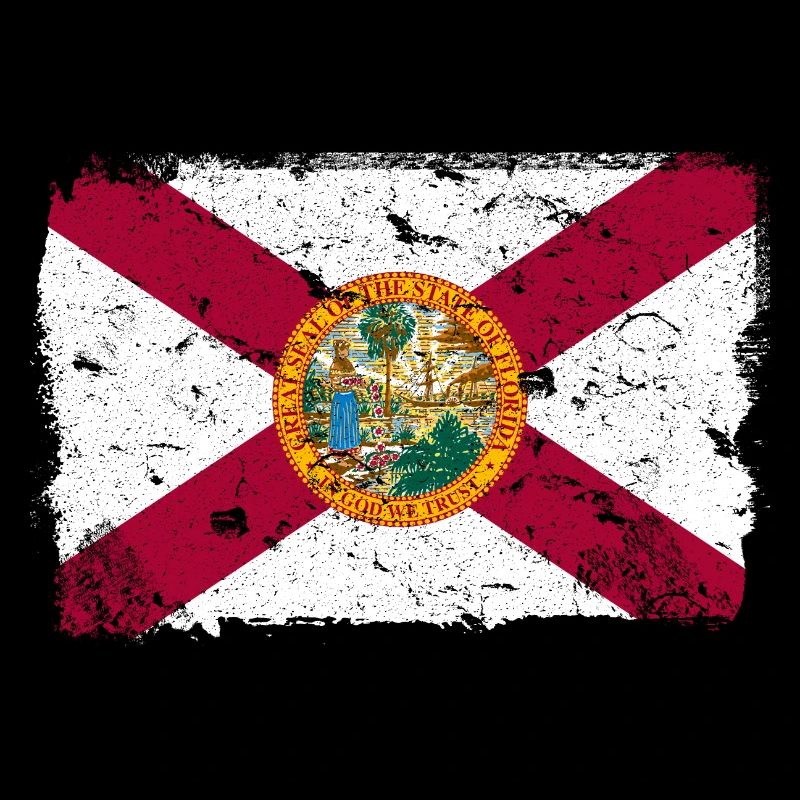 Floride Drapeau Vintage