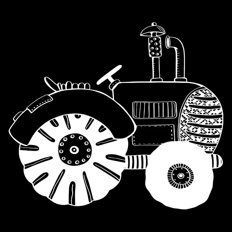 White Tractor - Tractor - Tractors - Comic