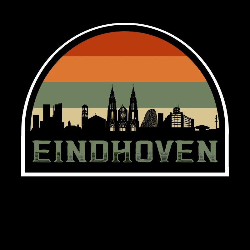 Eindhoven Pays-Bas Skyline Souvenir Drapeau Hollandais