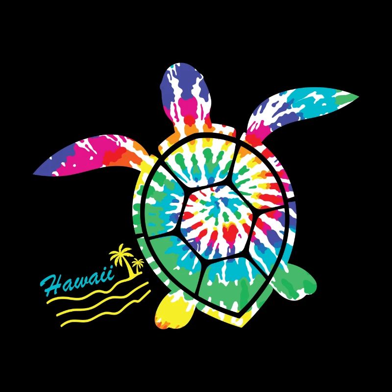 Hawaii Tie Dye Sea Turtle Turtle Lovers