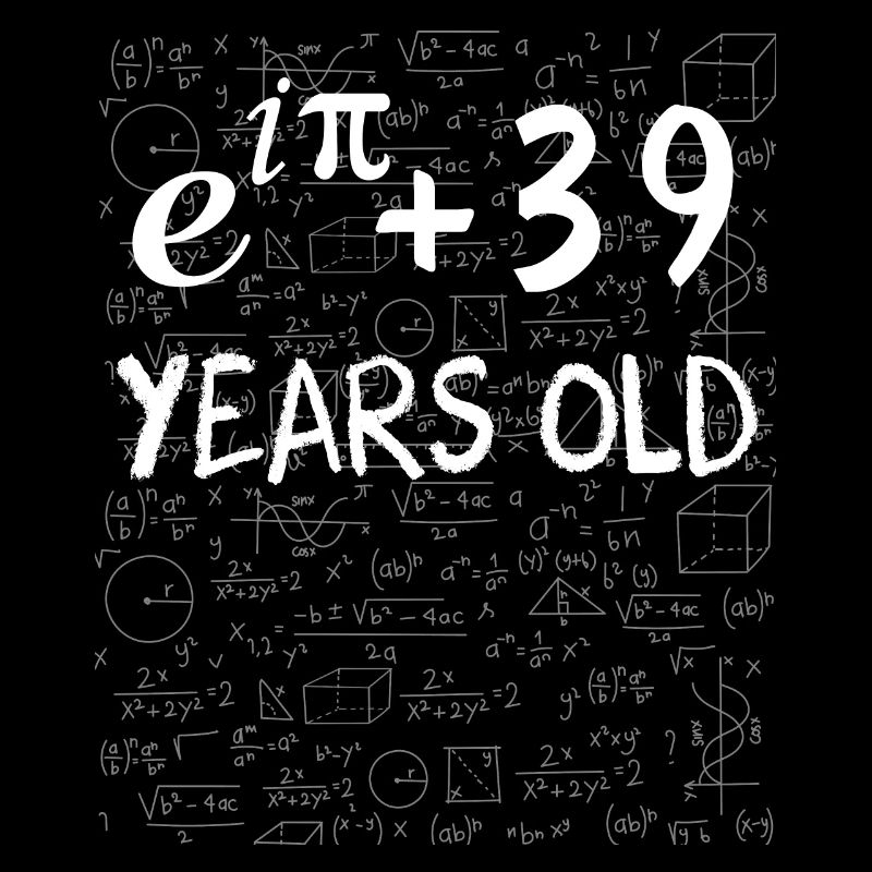 38e anniversaire 38 ans Euler Identité cadeau math