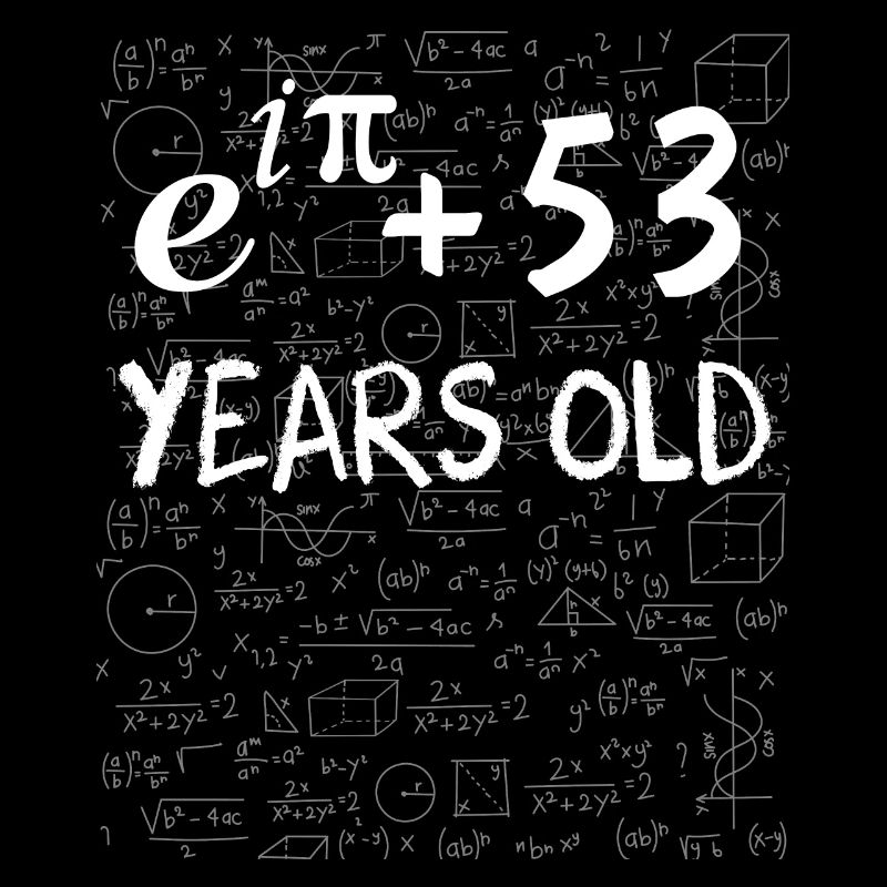 52e anniversaire 52 ans Euler Identité cadeau math