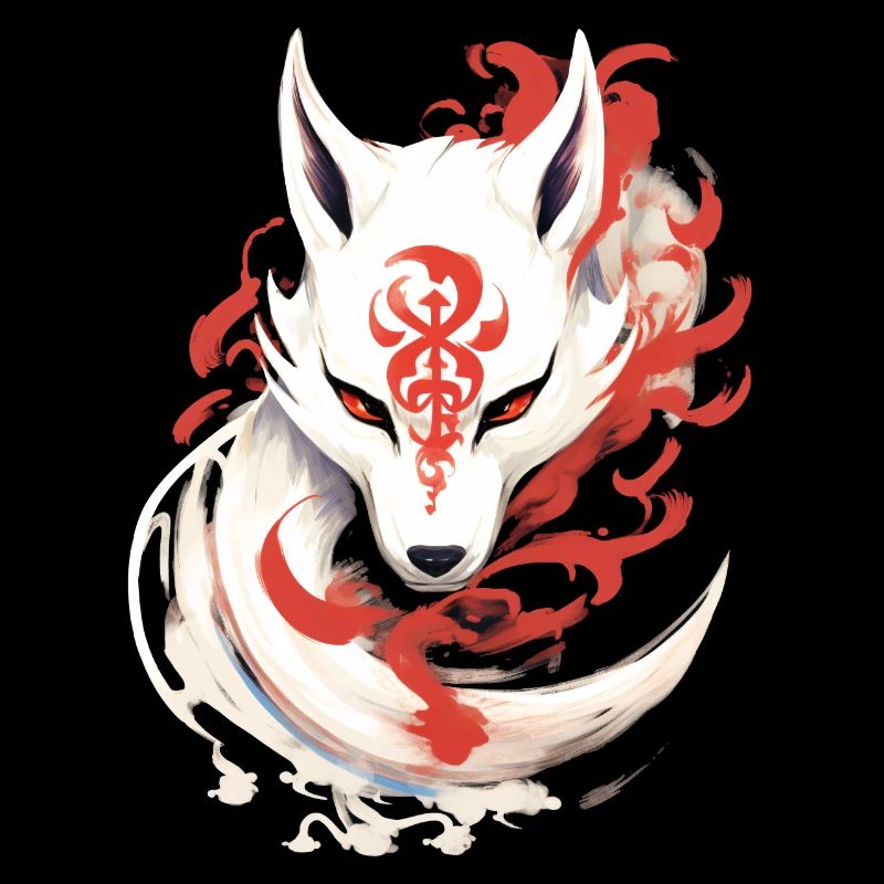 Japan Anime Kitsune Mask Kumiho Fox Samurai