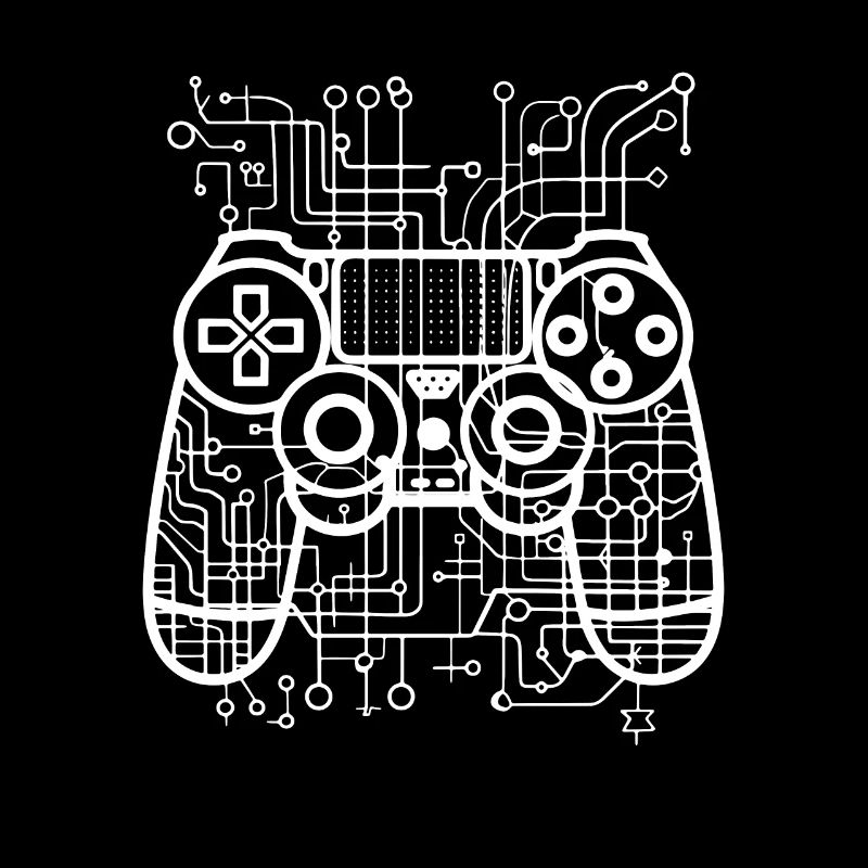 Dessin de la manette de jeu