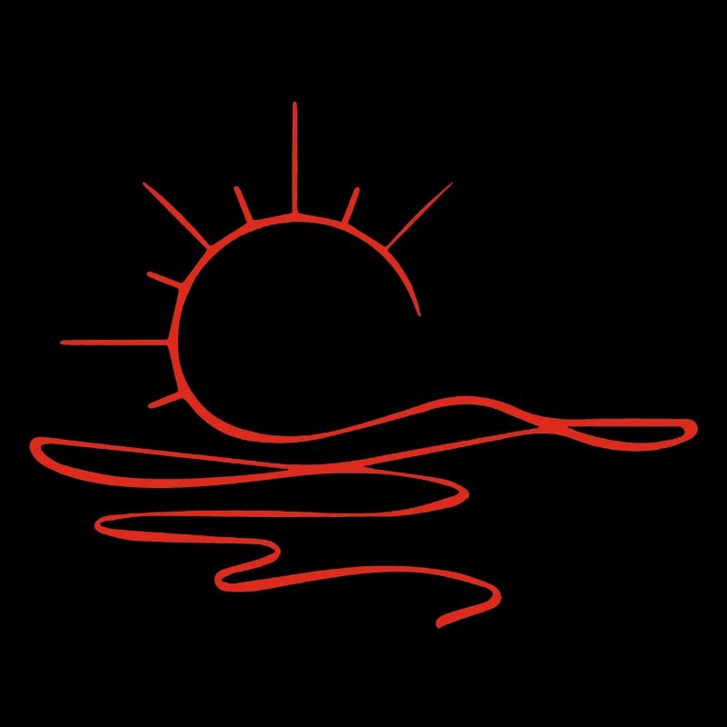 Sunset Sketch (Red)