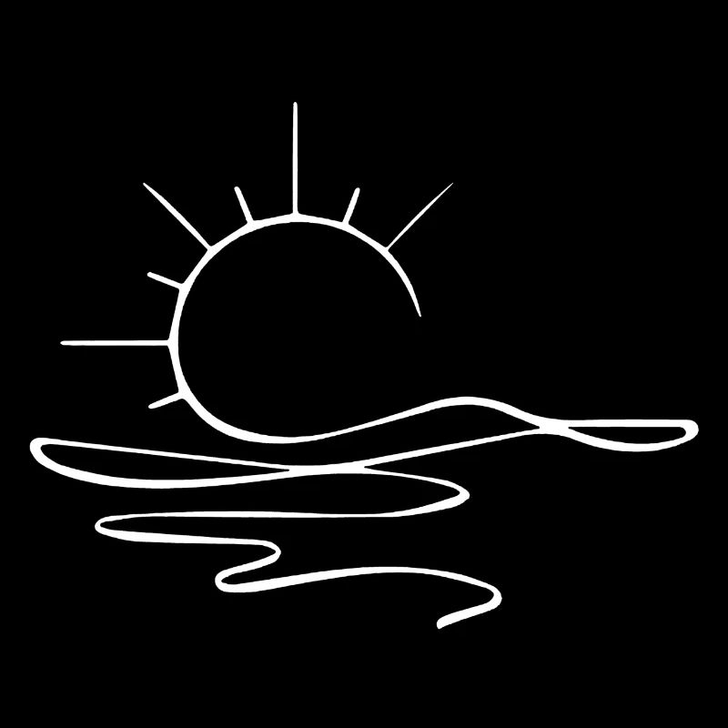 Esquisse du coucher de soleil (blanc)