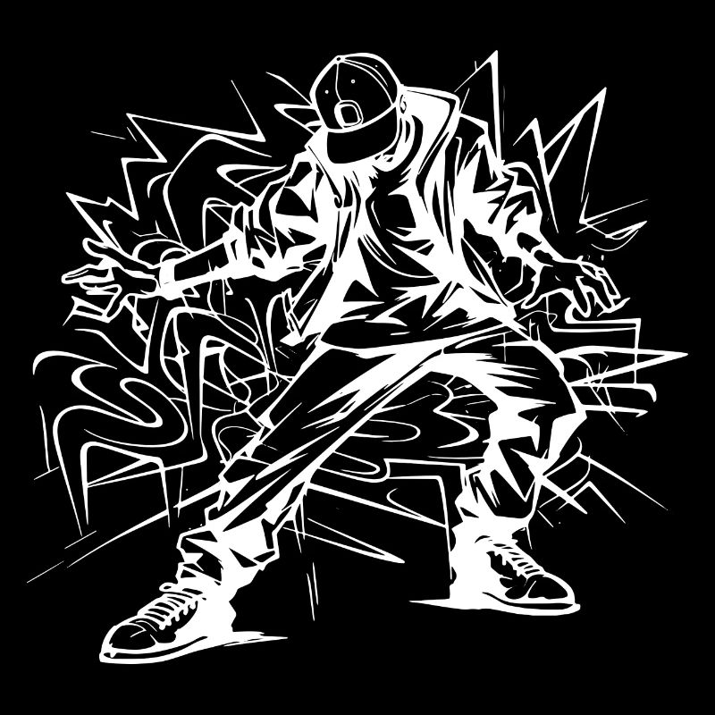 Breakdancer Zeichnung