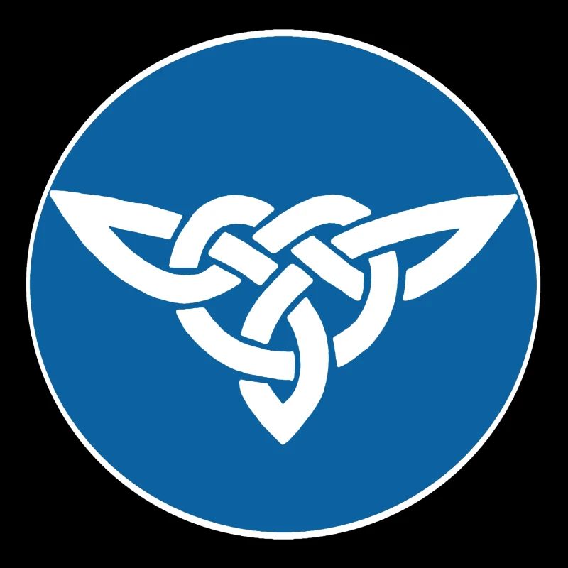 Blauer keltischer Vogel