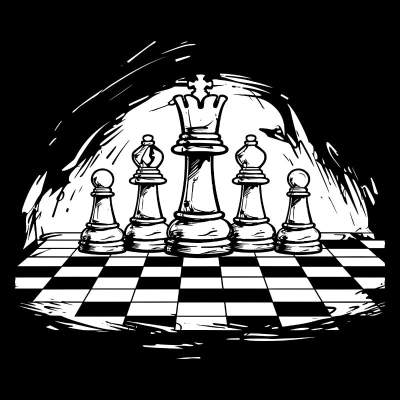 Schach Zeichnung