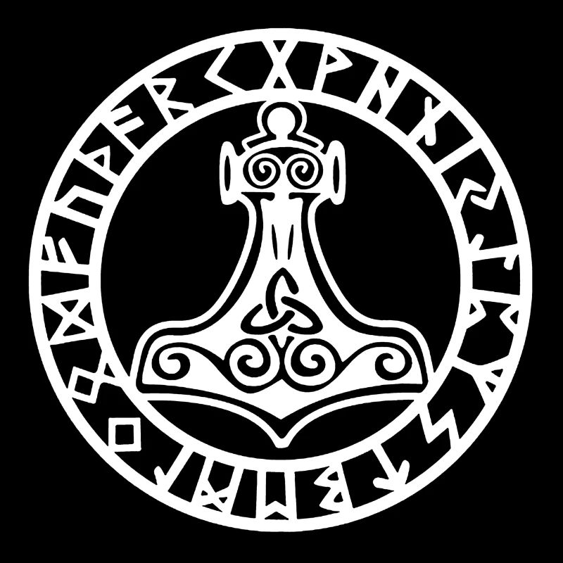 White Viking hammer