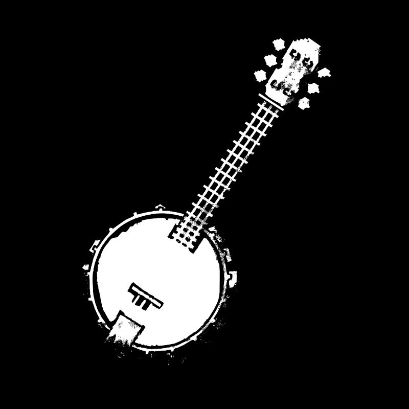 Banjo Pixel Graphic