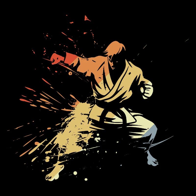 Karate Junge Grafik