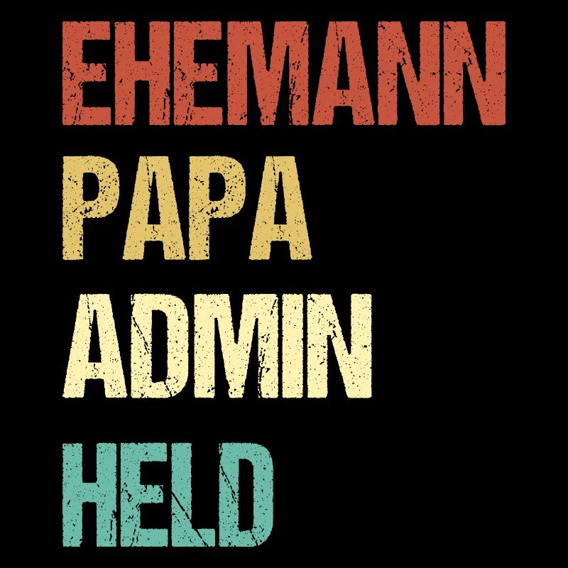 Ehemann Papa Admin Held Shirt