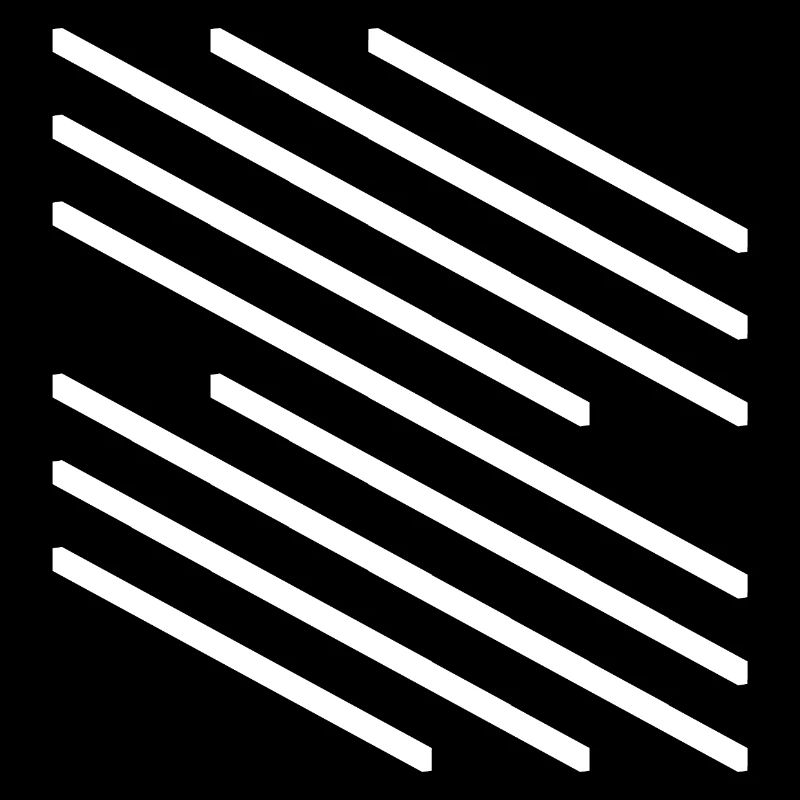 Minimalistisches Design mit diagonalem Linienmuster