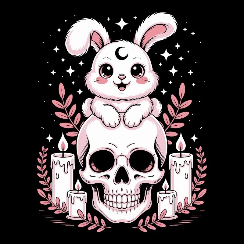 Kawaii Pastel Goth Bunny