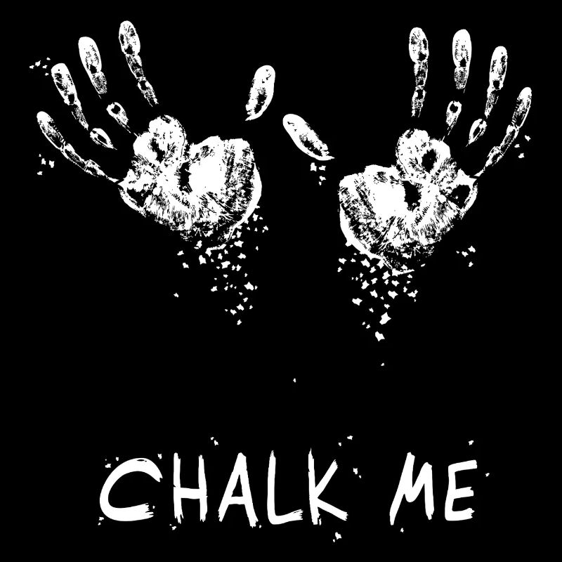 Handprint Chalk Me Daddy - Boulder/ Climbing Pun