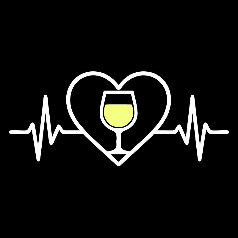 Weißwein Herz