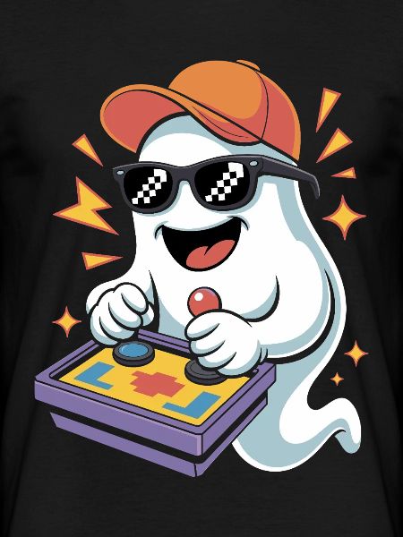 Retro Gamer Halloween Ghost