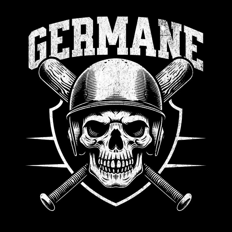 Schädel Krieger Helm Batten Germane