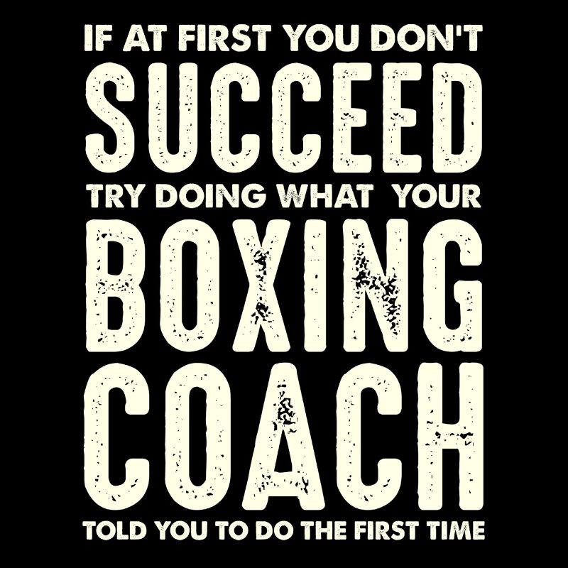Boxing Coach Saying Typography Print