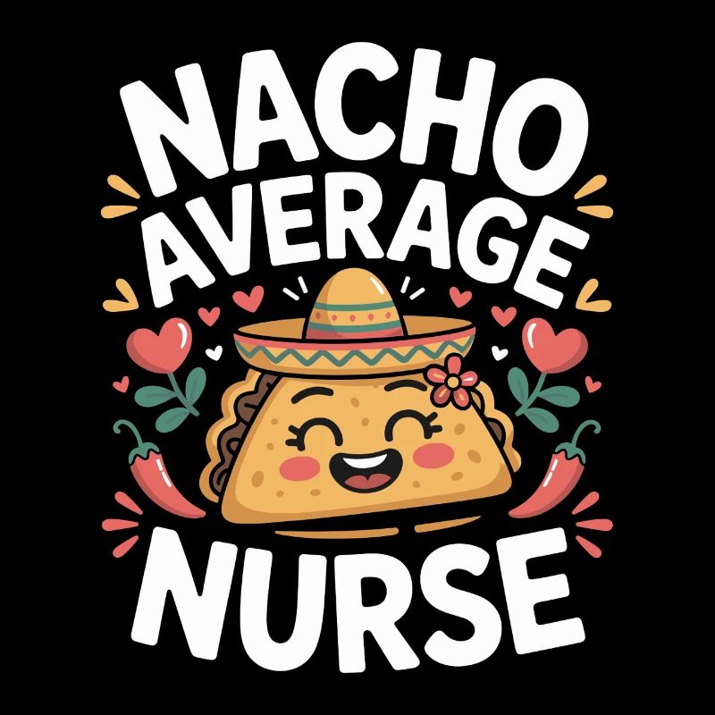 Nacho Average Nurse Humor Design
