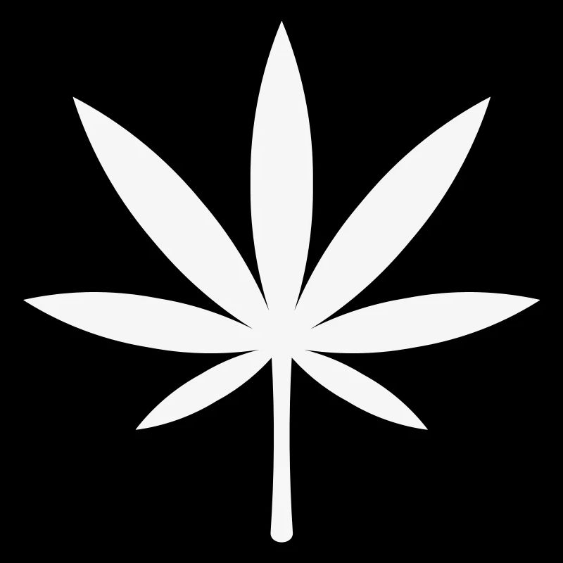 Cannabis / Marijuana / Hemp Leaf (White)