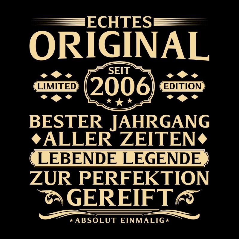 20. Geburtstag Echtes Original seit 2006