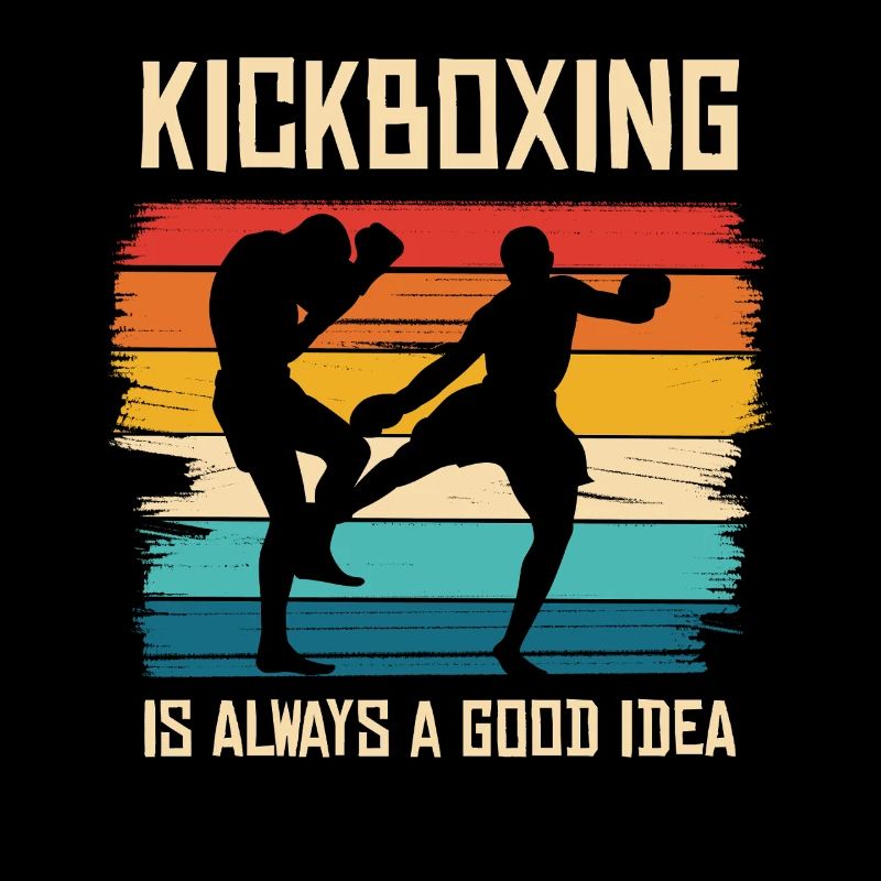 Kickboxen im Regenbogenstil